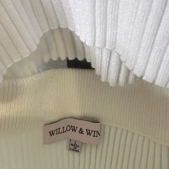 Miller & Rhoads Cream Ribbed Knit Dress - Picture 3 of 5